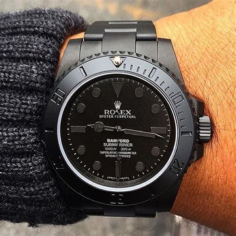 bamford matte black rolex|Rolex milsub homage.